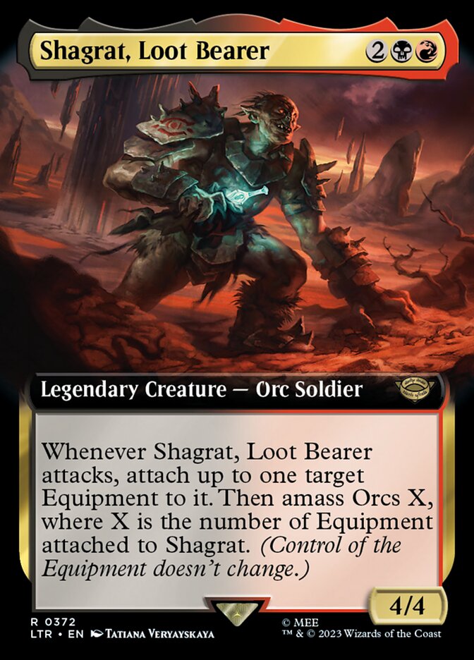 Shagrat, Loot Bearer 372 (Universes Beyond: The Lord of the Rings: Tales of Middle-earth)  - Extended Art | Good Games Morley