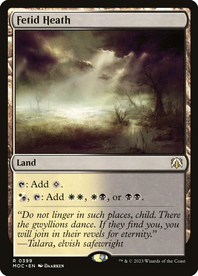 Fetid Heath 399/444 (Commander: March of the Machine)  | Good Games Morley