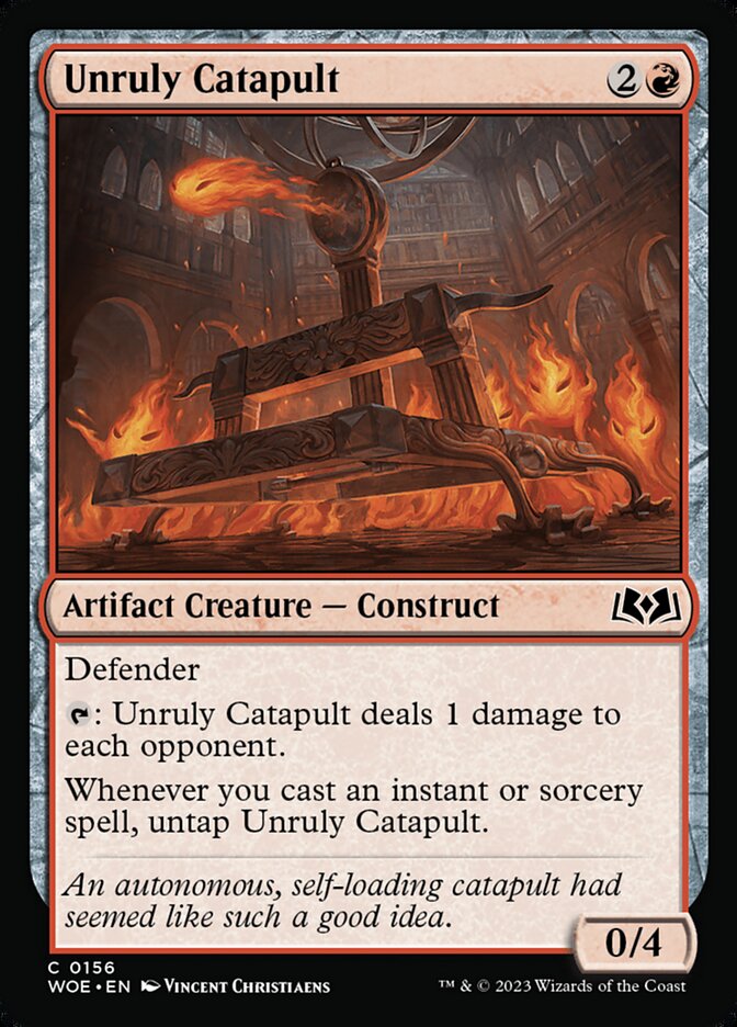Unruly Catapult 156/276 (Wilds of Eldraine)  | Good Games Morley
