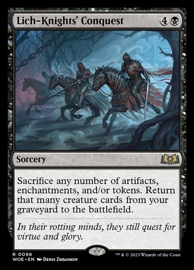 Lich-Knights' Conquest 96/276 (Wilds of Eldraine)  - Foil | Good Games Morley
