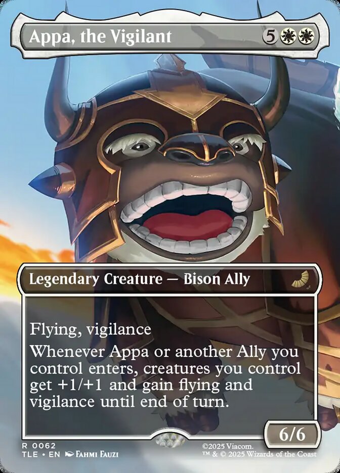 Appa, the Vigilant 62 (Avatar: The Last Airbender: Eternal-Legal)  - Borderless | Good Games Morley