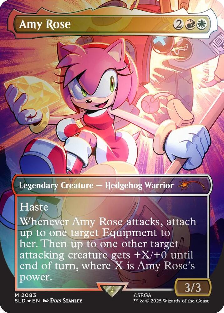 Amy Rose 2083 (Secret Lair Drop Series)  - Borderless Rainbow Foil | Good Games Morley