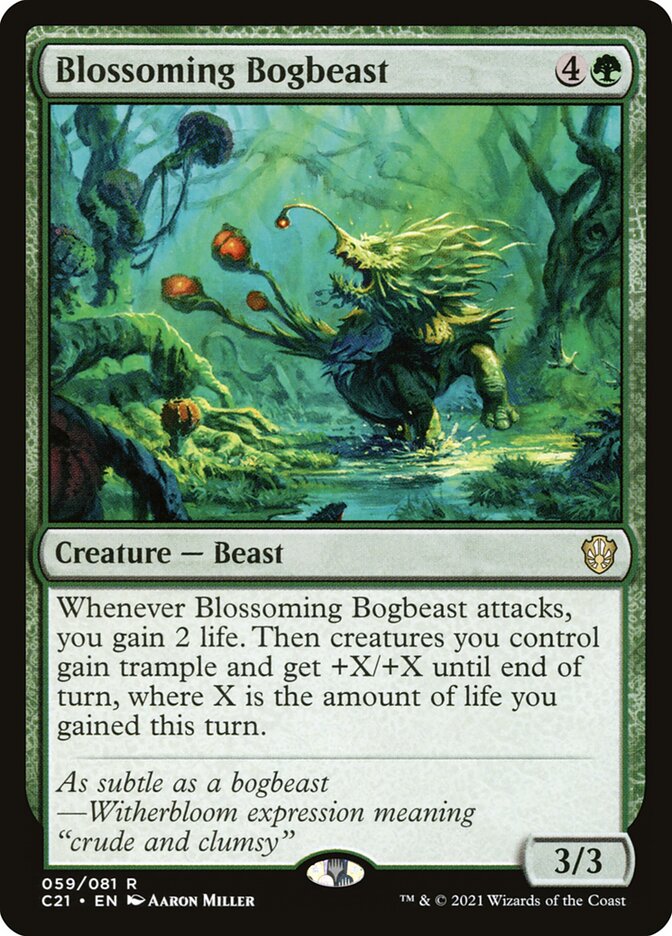Blossoming Bogbeast 59/81 (Commander 2021)  | Good Games Morley