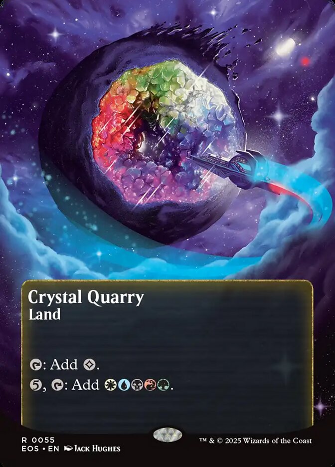 Crystal Quarry 55/45 (Edge of Eternities: Stellar Sights)  - Borderless Foil | Good Games Morley