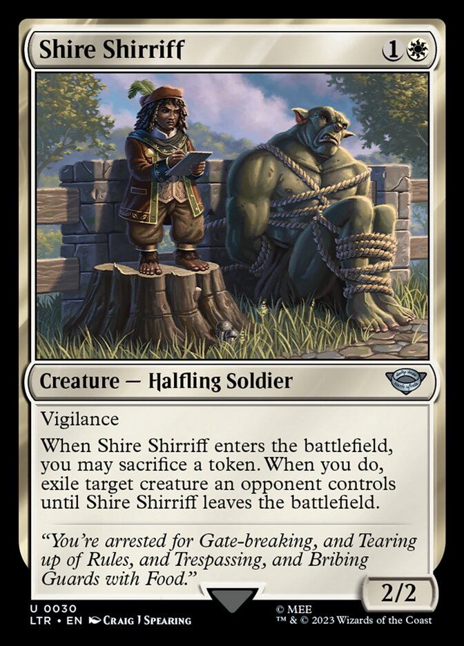 Shire Shirriff 30 (Universes Beyond: The Lord of the Rings: Tales of Middle-earth)  | Good Games Morley
