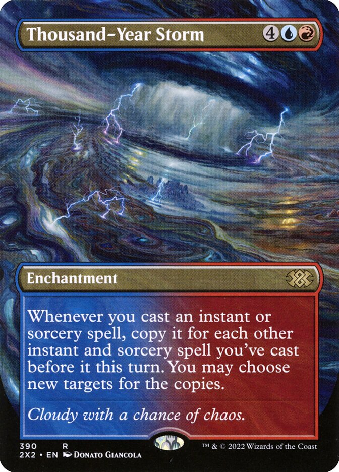 Thousand Year Storm Borderless 390 (Double Masters 2022)  | Good Games Morley