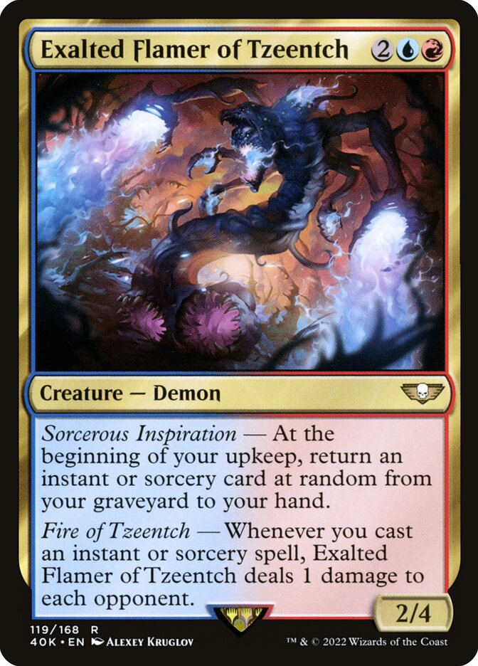 Exalted Flamer of Tzeentch 119/617 (Universes Beyond: Warhammer 40,000)  | Good Games Morley