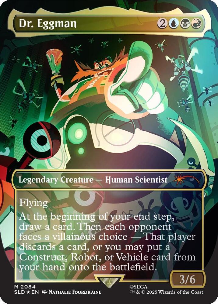 Dr. Eggman 2084 (Secret Lair Drop Series)  - Borderless Rainbow Foil | Good Games Morley