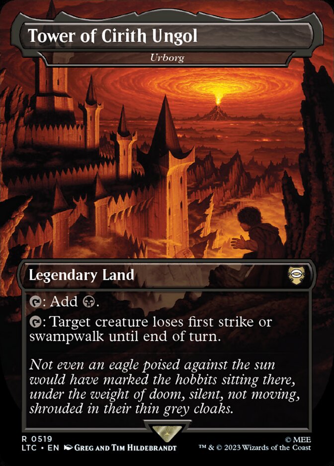 Tower of Cirith Ungol - Urborg 519/347 (Commander: The Lord of the Rings: Tales of Middle-earth)  - Borderless Foil | Good Games Morley