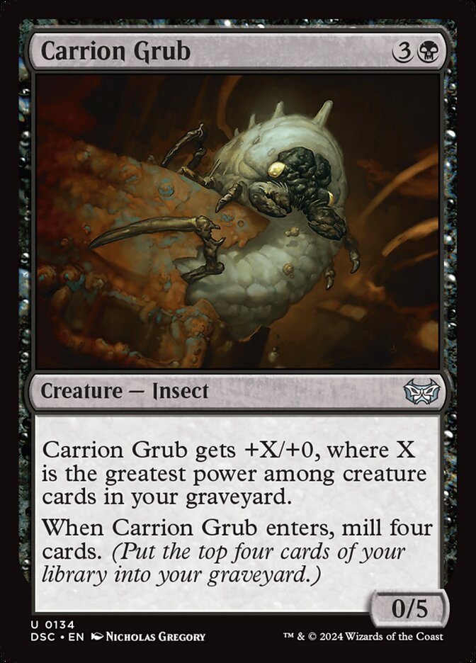 Carrion Grub 134 (Commander: Duskmourn: House of Horror)  | Good Games Morley