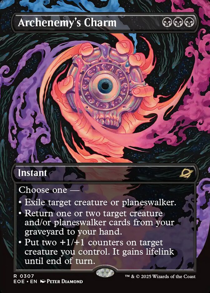 Archenemy's Charm 307/276 (Edge of Eternities)  - Borderless Foil | Good Games Morley