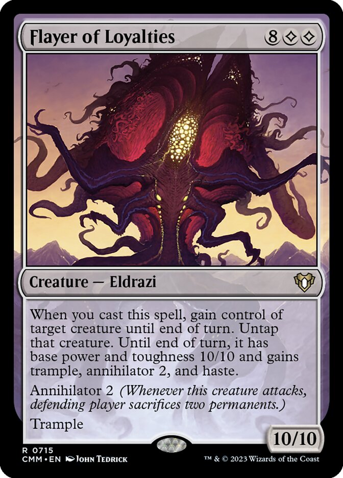Flayer of Loyalties 715/451 (Commander Masters)  | Good Games Morley