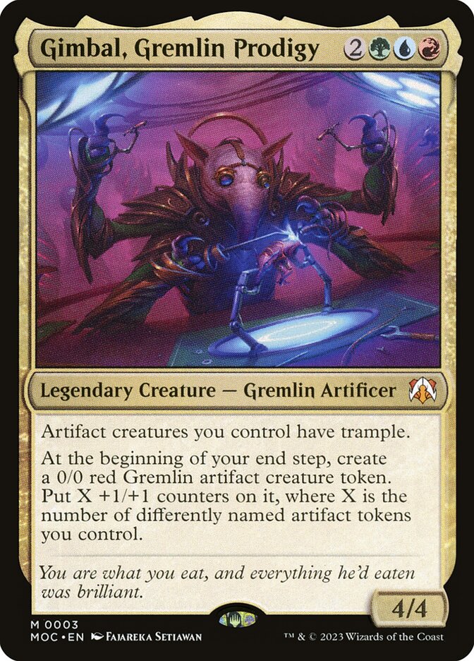 Gimbal, Gremlin Prodigy 3/444 (Commander: March of the Machine)  | Good Games Morley