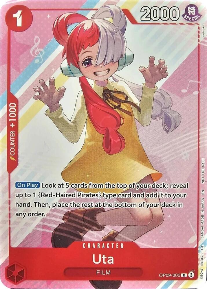 Uta (Welcome Pack Vol.2) OP09-002 (One Piece Promotion Cards)  | Good Games Morley