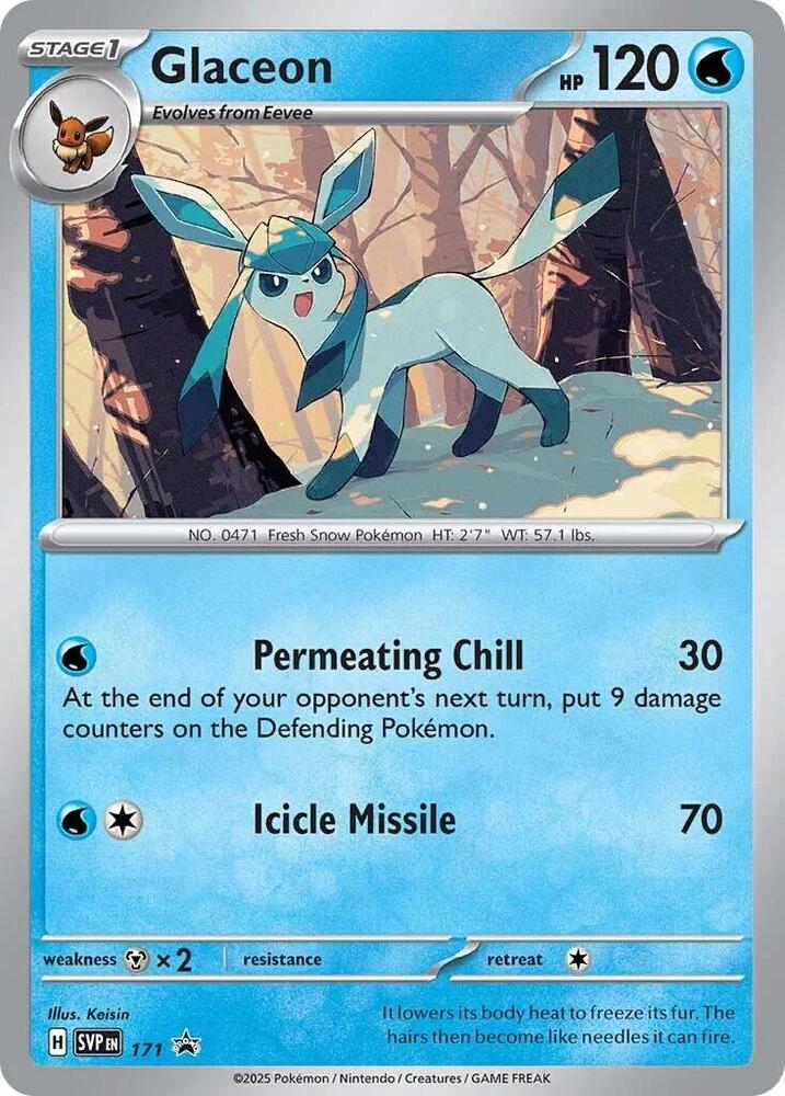 Glaceon 171 (SV: Scarlet & Violet Promo Cards)  - Cosmo Holofoil | Good Games Morley