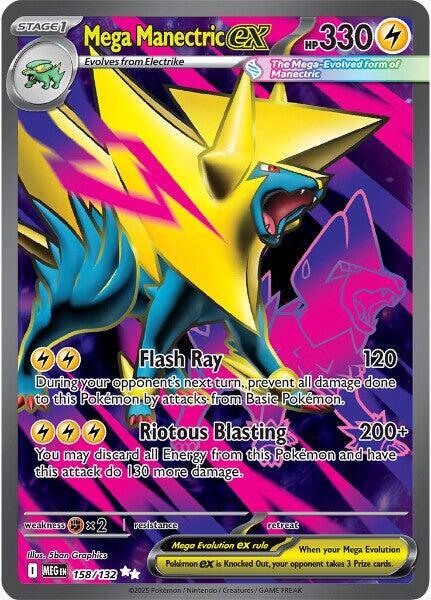 Mega Manectric ex 158/132 (ME01: Mega Evolution)  - Holofoil | Good Games Morley