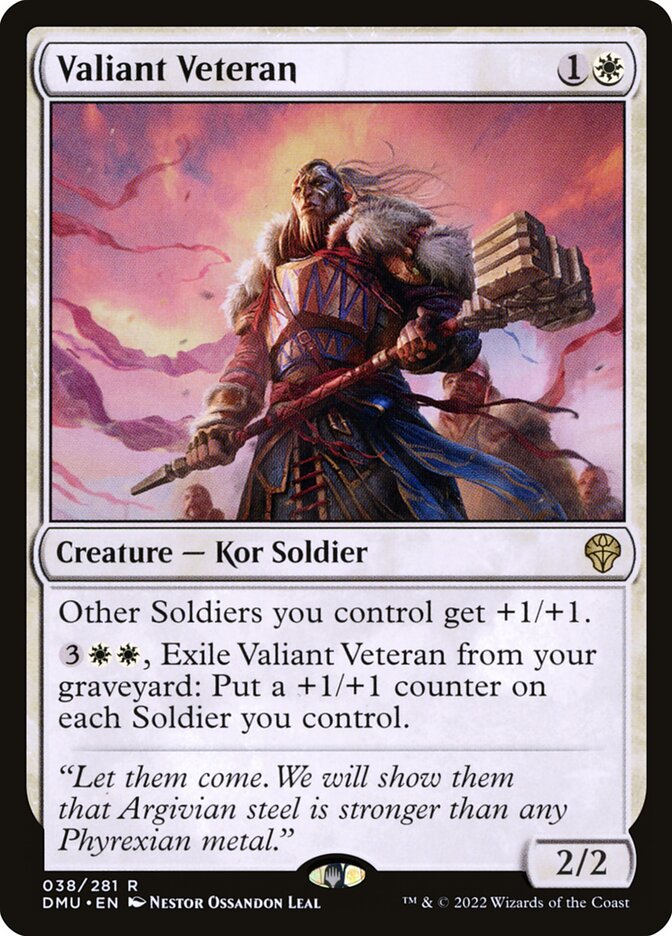 Valiant Veteran 38/281 (Dominaria United)  | Good Games Morley