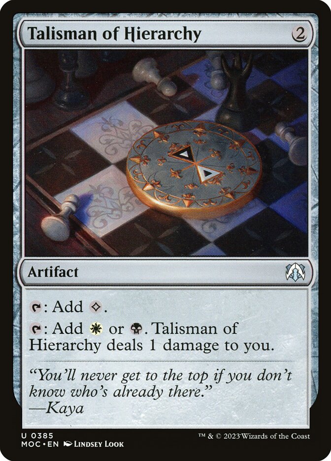 Talisman of Hierarchy 385/444 (Commander: March of the Machine)  | Good Games Morley