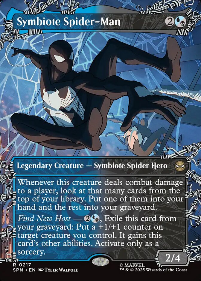 Symbiote Spider-Man 217/198 (Marvel's Spider-Man)  - Showcase Foil | Good Games Morley