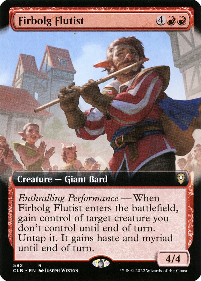 Firbolg Flutist Extended Art 582 (Commander Legends: Battle for Baldur's Gate)  - Foil | Good Games Morley