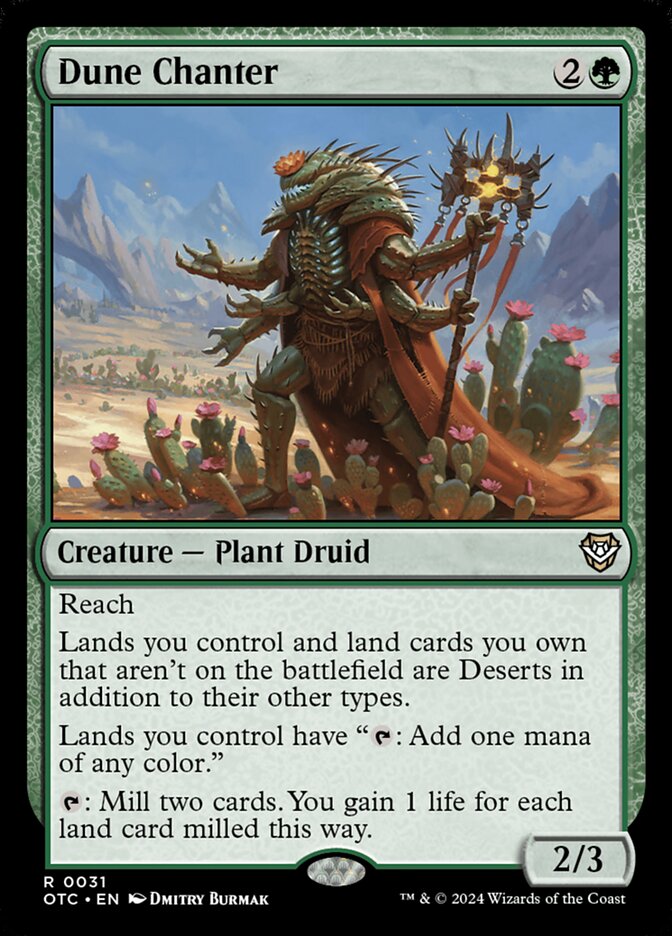 Dune Chanter 31/342 (Commander: Outlaws of Thunder Junction)  | Good Games Morley