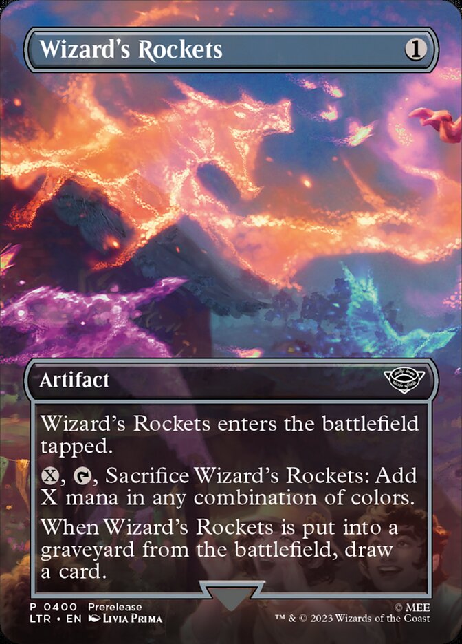 Wizard's Rockets 400 (Universes Beyond: The Lord of the Rings: Tales of Middle-earth)  - Borderless | Good Games Morley