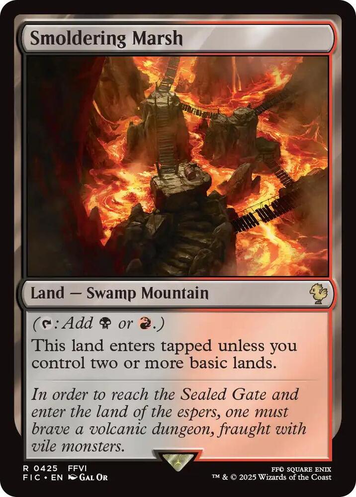 Smoldering Marsh  425 (Commander: FINAL FANTASY)  - Surge Foil | Good Games Morley