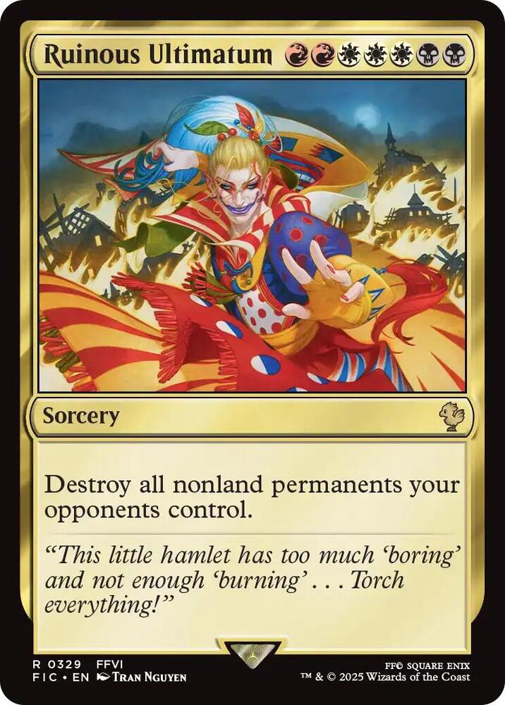 Ruinous Ultimatum  329 (Commander: FINAL FANTASY)  - Surge Foil | Good Games Morley