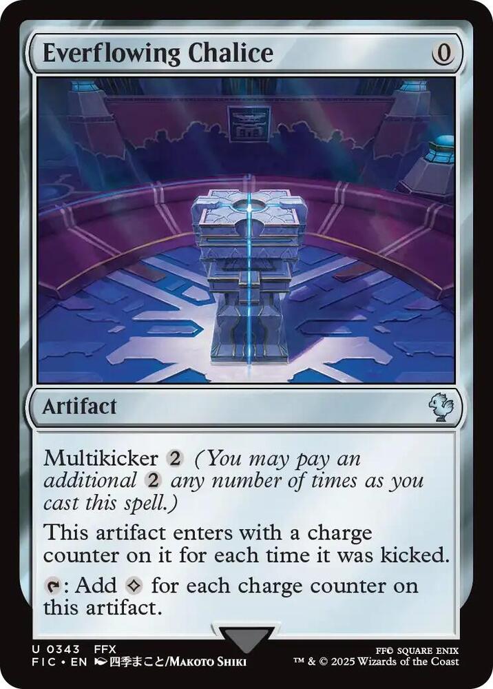 Everflowing Chalice  343 (Commander: FINAL FANTASY)  - Surge Foil | Good Games Morley