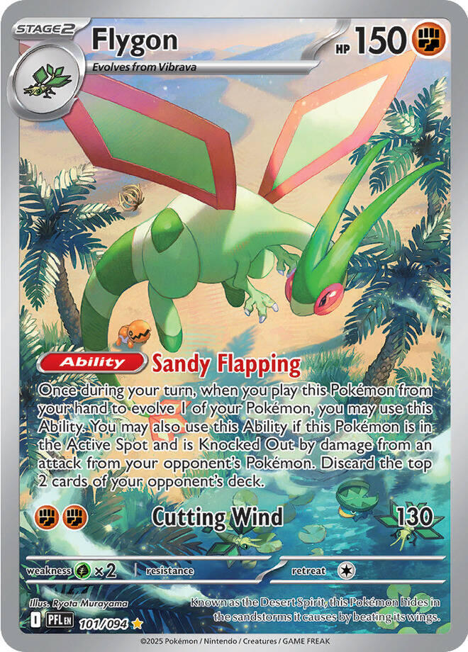 Flygon 101 094 101/094 (ME02: Phantasmal Flames)  - Holofoil | Good Games Morley