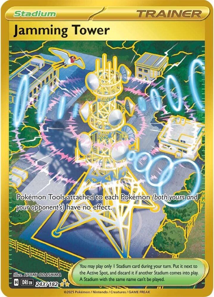 Jamming Tower 243/182 (SV10: Destined Rivals)  - Holofoil | Good Games Morley