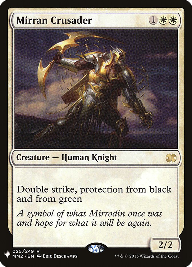 Mirran Crusader MM2-25/5075 (The List Reprints)  | Good Games Morley