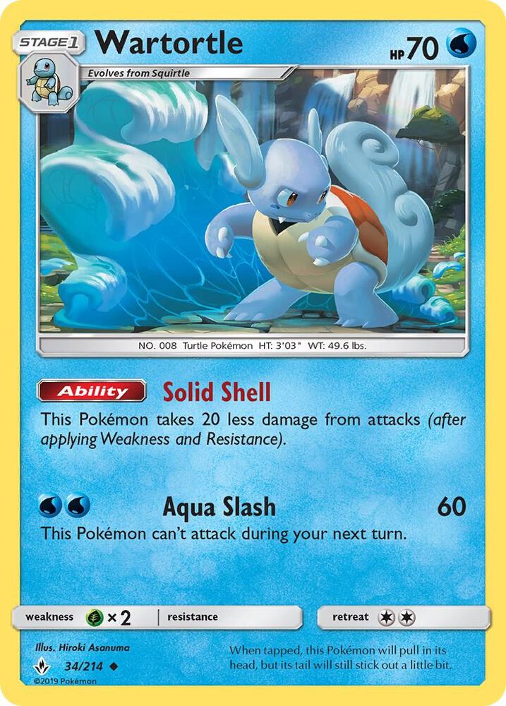 Wartortle 34/214 (SM - Unbroken Bonds)  | Good Games Morley