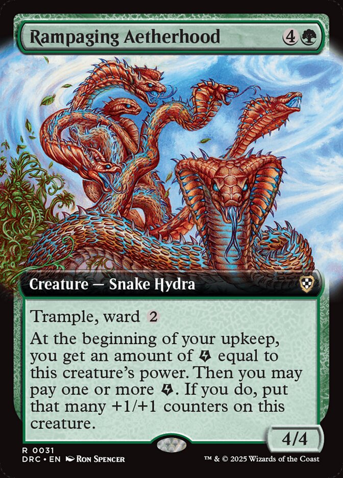 Rampaging Aetherhood 31/187 (Commander: Aetherdrift)  - Extended Art | Good Games Morley