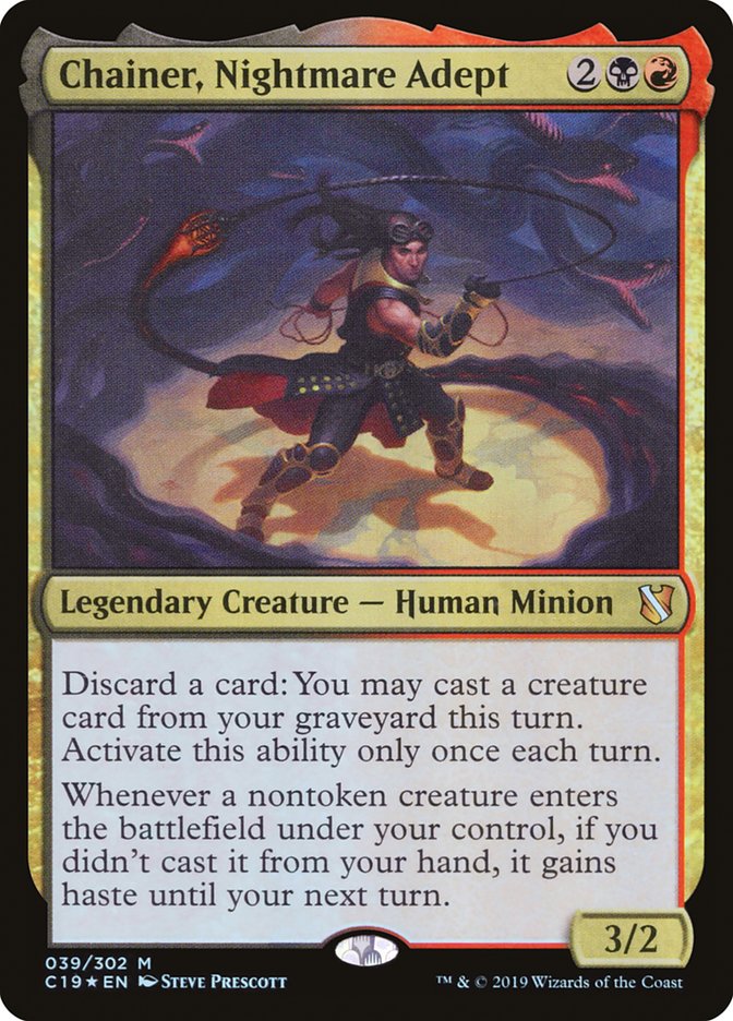 Chainer, Nightmare Adept 39 (Commander 2019)  - Foil | Good Games Morley