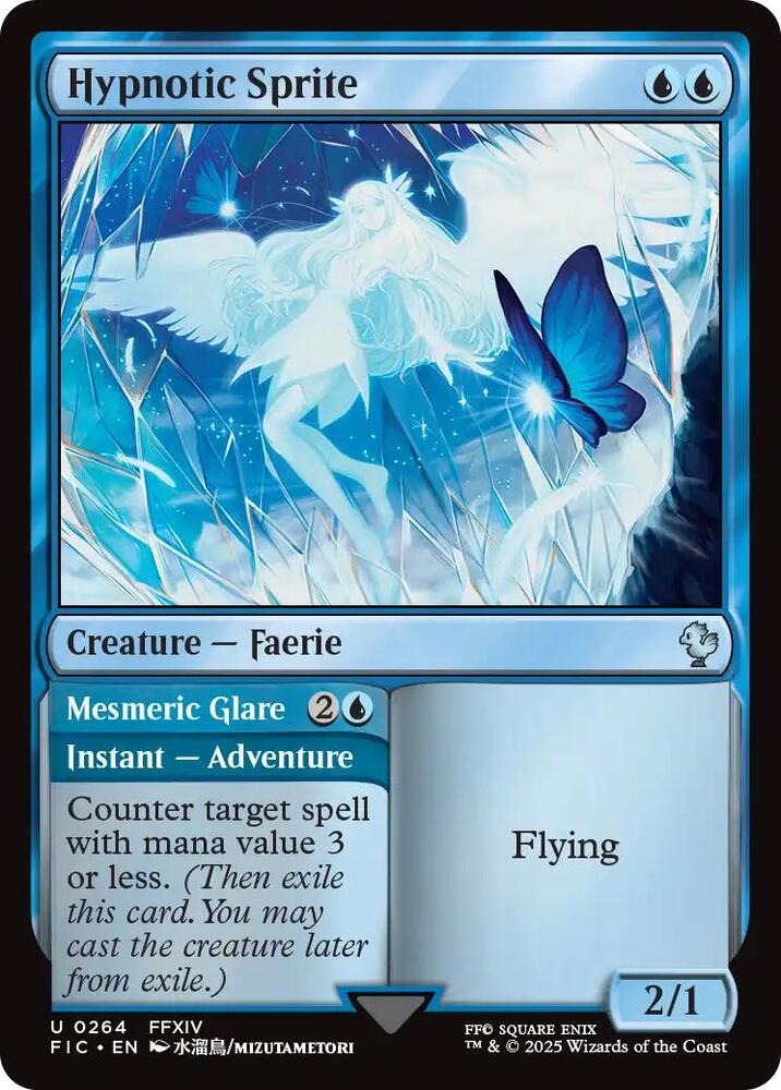 Hypnotic Sprite // Mesmeric Gaze 264 (Commander: FINAL FANTASY)  - Surge Foil | Good Games Morley