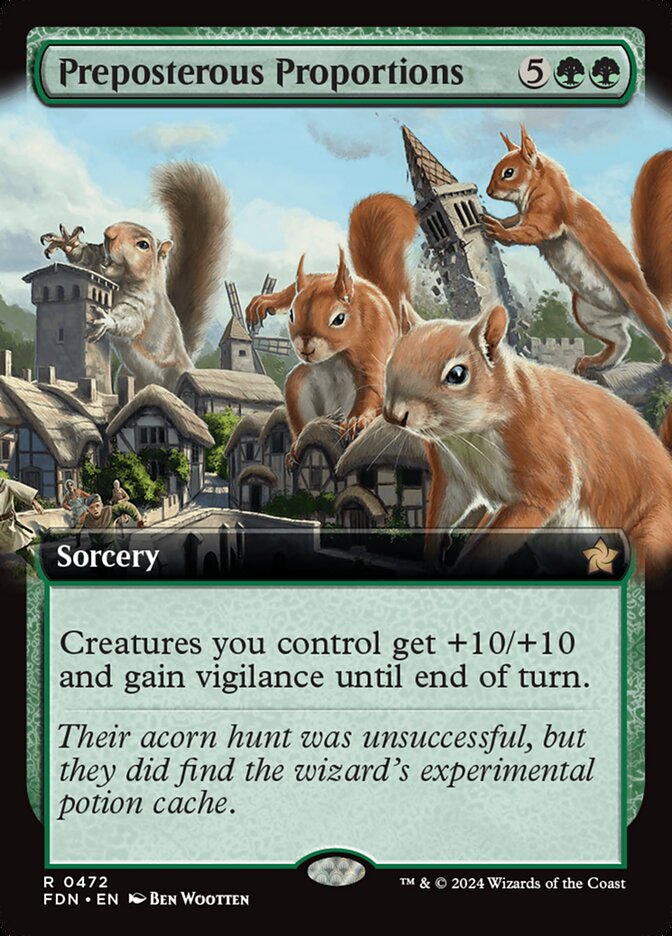 Preposterous Proportions 472/291 (Foundations)  - Extended Art Foil | Good Games Morley
