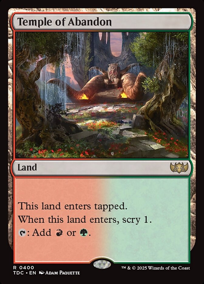 Temple of Abandon 400 (Commander: Tarkir: Dragonstorm)  | Good Games Morley