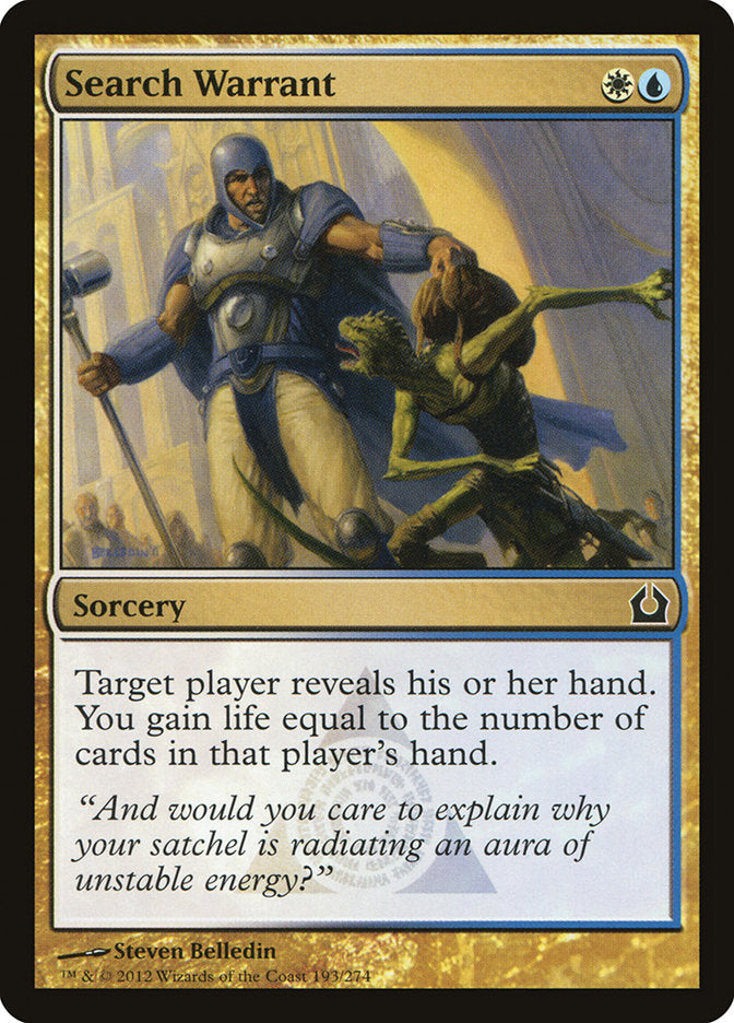 Search Warrant 193/274 (Return to Ravnica)  | Good Games Morley