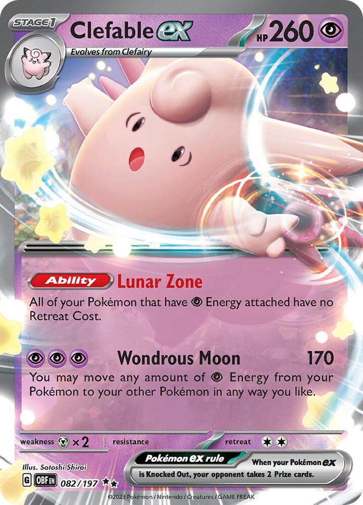 Clefable ex 082/197 (SV03: Obsidian Flames)  - Holofoil | Good Games Morley
