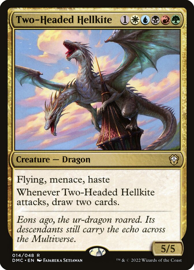 Two-Headed Hellkite 14/50 (Commander: Dominaria United)  | Good Games Morley