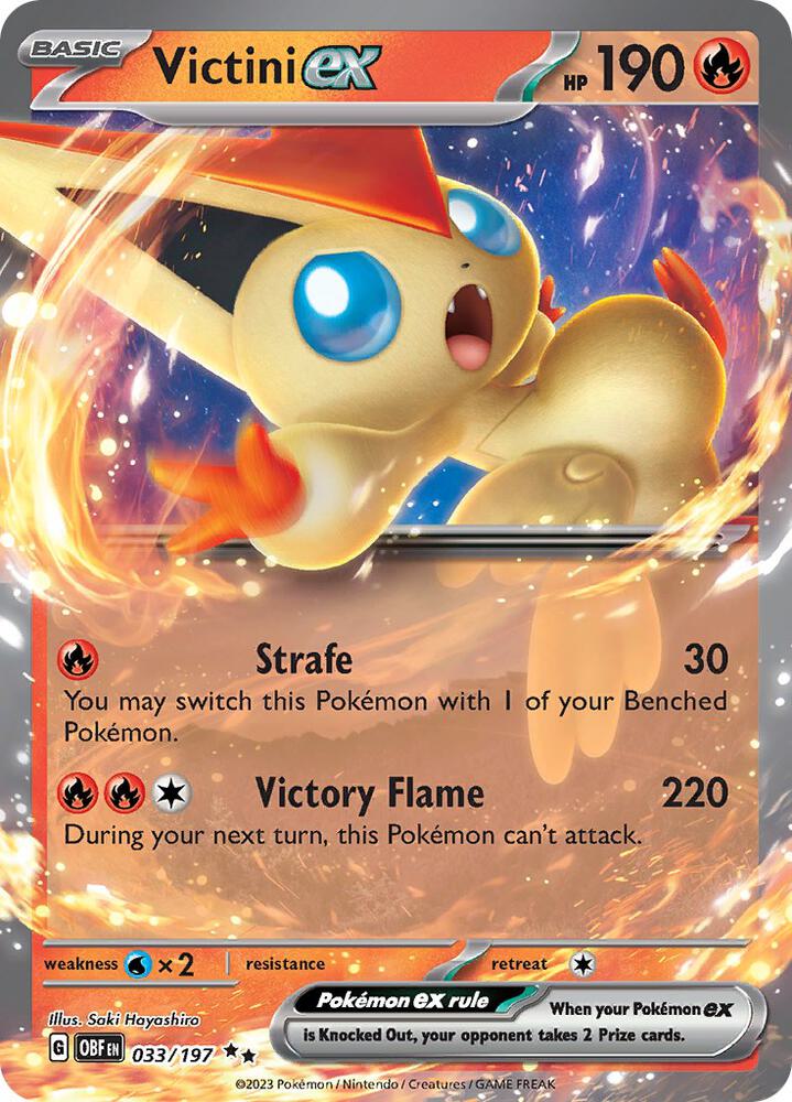 Victini ex 033/197 (SV03: Obsidian Flames)  - Holofoil | Good Games Morley
