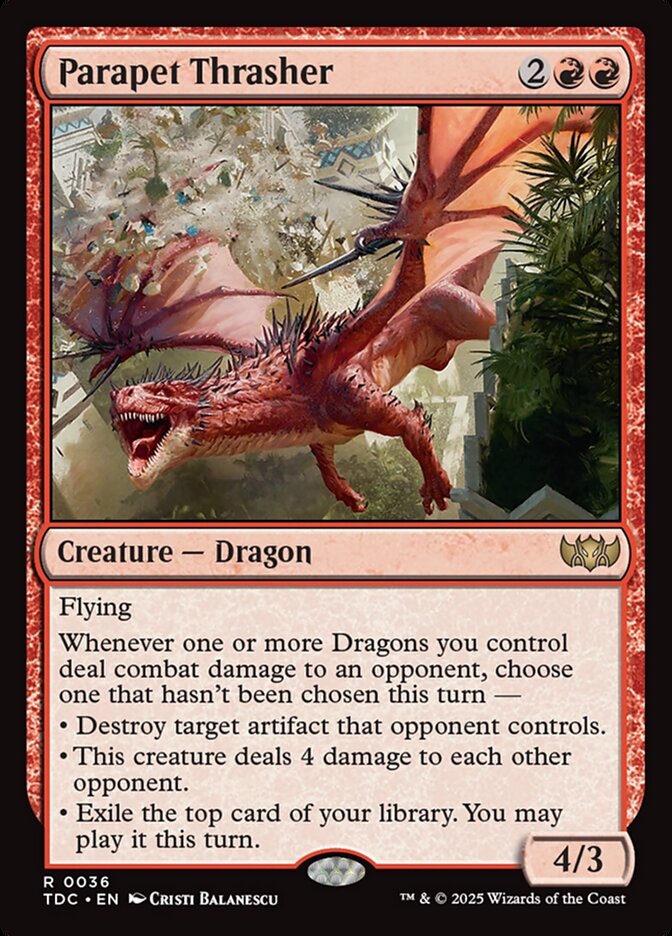 Parapet Thrasher 36 (Commander: Tarkir: Dragonstorm)  | Good Games Morley