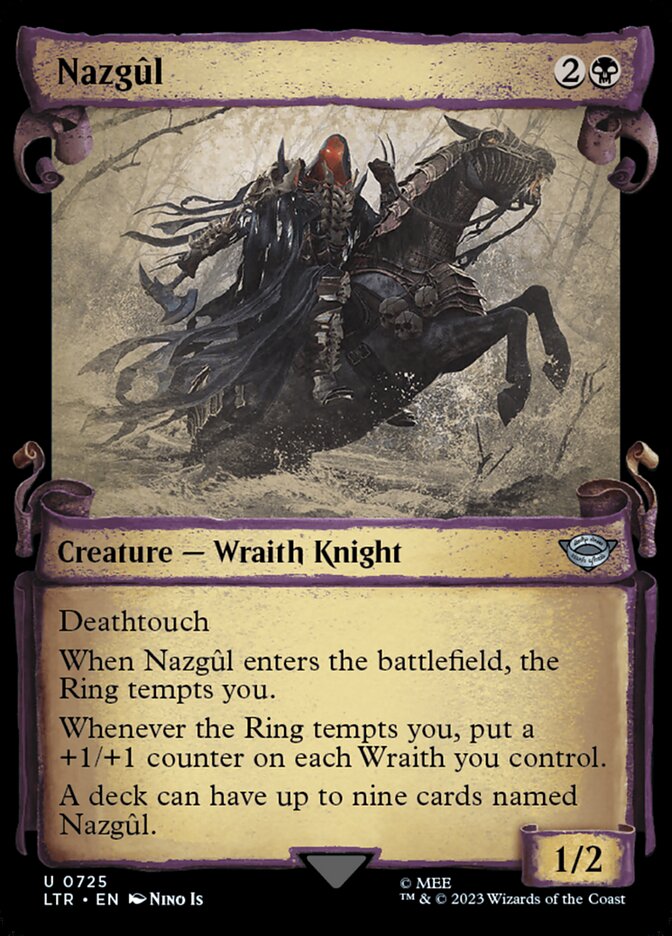 Nazgûl 725 (Universes Beyond: The Lord of the Rings: Tales of Middle-earth)  - Showcase Scroll Foil | Good Games Morley