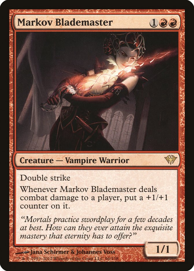 Markov Blademaster 96/158 (Dark Ascension)  | Good Games Morley