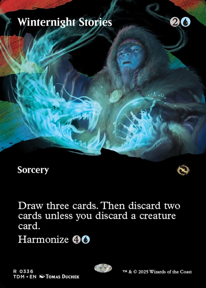 Winternight Stories 336 (Tarkir: Dragonstorm)  - Borderless Foil | Good Games Morley
