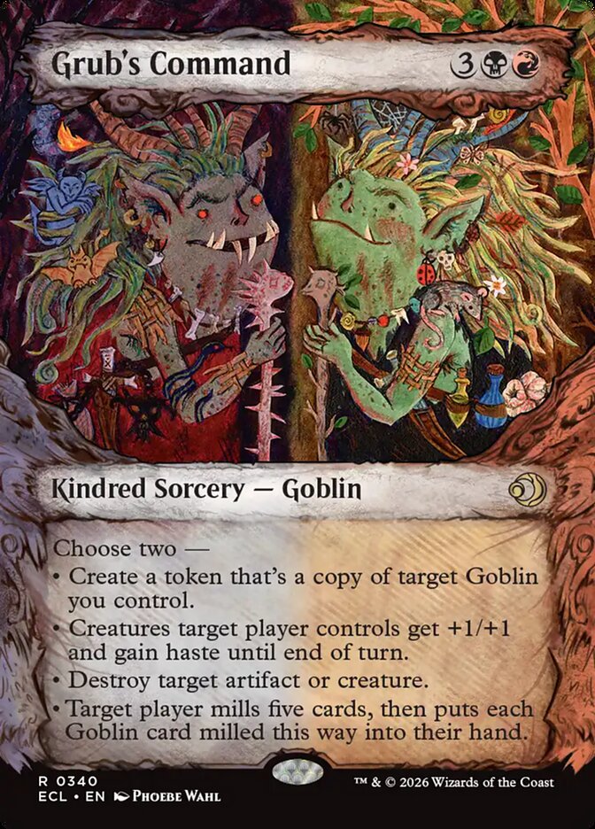 Grub's Command  340 (Lorwyn Eclipsed)  - Showcase Foil | Good Games Morley