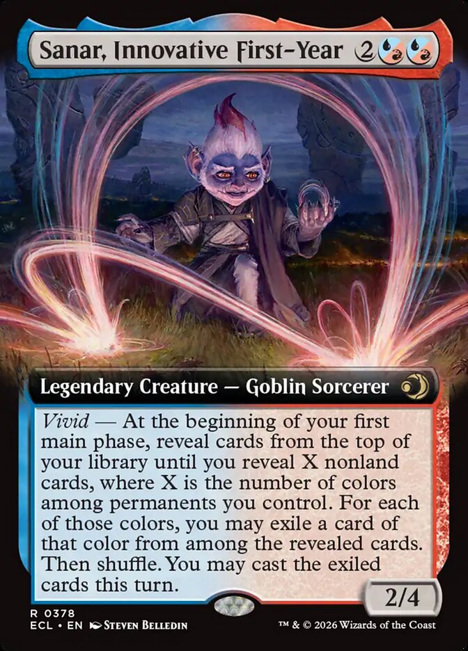 Sanar, Innovative First-Year  378 (Lorwyn Eclipsed)  - Extended Art Foil | Good Games Morley