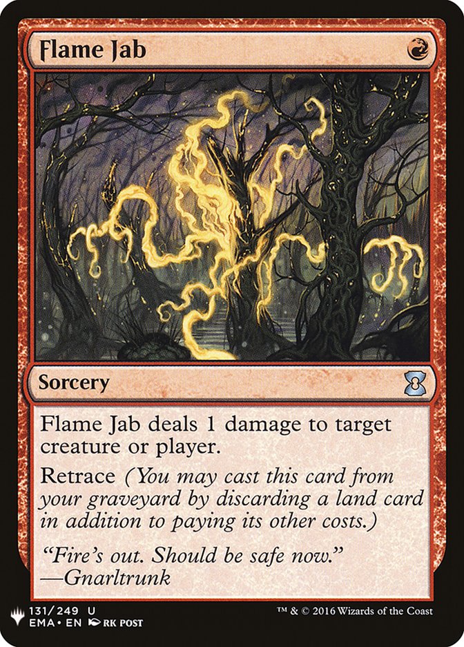 Flame Jab EMA-131/5075 (The List Reprints)  | Good Games Morley