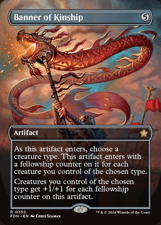 Banner of Kinship 352 (Foundations)  - Borderless Foil | Good Games Morley